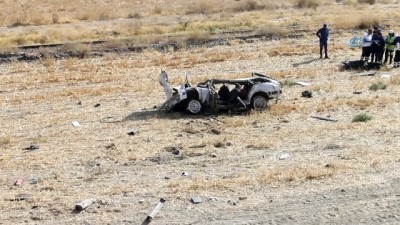  Çankırı'da otomobil tarlaya uçtu: 1 ölü 