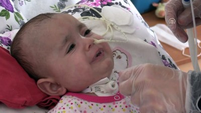 SMA hastası Hafsa bebek yaşama tutunmaya çalışıyor - KARABÜK