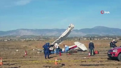 kesif ucagi -  Antalya’da keşif uçağı düştü: 2 ölü  Videosu