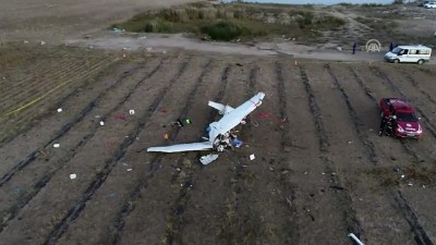 bassavci - Eğitim uçağının düştüğü yer havadan görüntülendi - ANTALYA Videosu