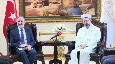 yazili aciklama - Yeni müftülerden Erbaş'a ziyaret - ANKARA  Videosu