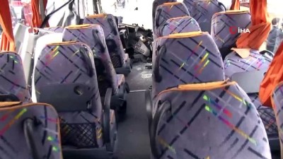 kirkoy -  Personel taşıyan servis aracı ağaca çarptı  Videosu