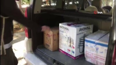 polis kamerasi -  Tencere kutularından kaçak sigara çıktı  Videosu