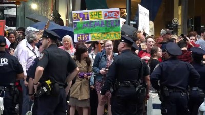 ABD'de Trump'ın Yüksek Mahkeme adayı Kavanaugh karşıtı gösteriler - NEW YORK 