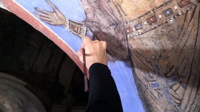 Bin yıllık fresklere Türk ve İtalyan dokunuşu - NEVŞEHİR 