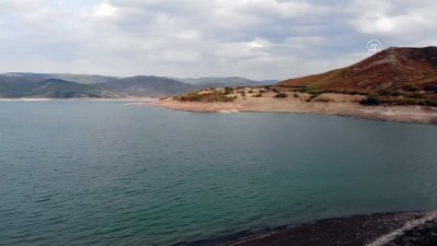 Almus Barajı Gölü'nde su seviyesi azaldı - TOKAT