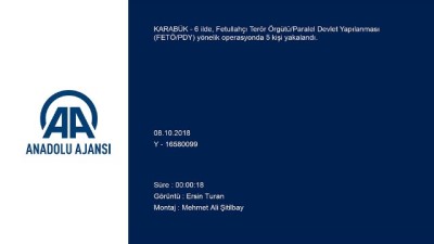 FETÖ/PDY operasyonu - KARABÜK 