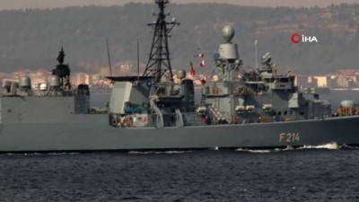  Alman savaş gemisi boğazdan geçti 