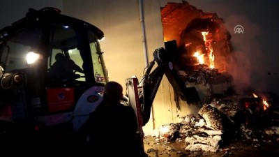 Pamuk deposunda yangın - MERSİN 