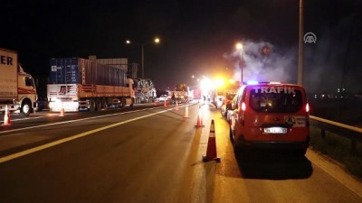 emniyet seridi - Tır yangını - KOCAELİ Videosu
