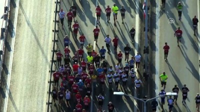kadin atlet - Vodafone 40. İstanbul Maratonu başladı (3) - İSTANBUL  Videosu