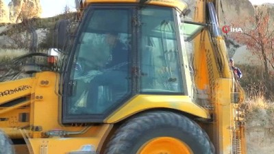 kacak yapi -  Kapadokya’da üzeri toprakla kapatılan kaçak yapı yıkıldı Videosu