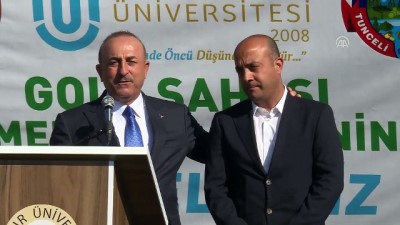 golf - Çavuşoğlu: 'Türkiye’de golfun sevilmesine Tuncelili kardeşlerimiz katkı sağlıyor' - TUNCELİ  Videosu