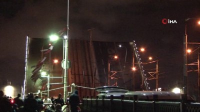 gemi trafigi -  Haliç'teki 3 köprü trafiğe kapatıldı  Videosu