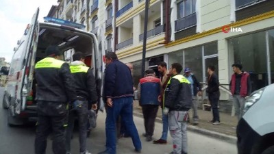 asansor boslugu -  Asansör boşluğuna düşen Azeri işçi yaralandı  Videosu