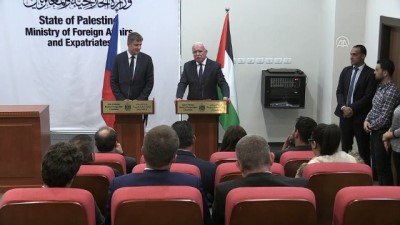 Çekya Dışişleri Bakanı Tomas Petricek, Filistin'de (2) - RAMALLAH