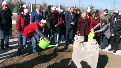 engelli ogrenciler -  Sevgi çiçeği tohumları Gölbaşı'nda toprakla buluştu Videosu