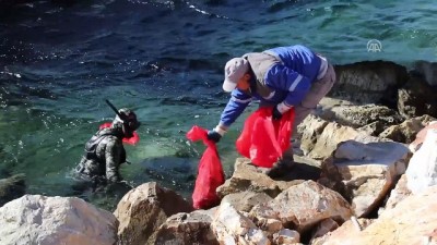 geri donusum - Bodrum'da deniz dibi temizliği - MUĞLA Videosu