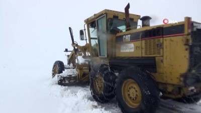 kar yagisi -  Muş’ta kapalı köy yolları ulaşıma açılıyor Videosu