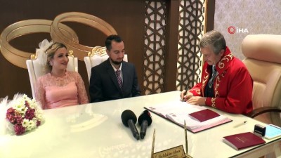 uzun omur -  Başkan Tahmazoğlu'ndan yeni çiftlere nikah sürprizi  Videosu