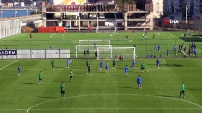 Çaykur Rizespor, U21 takımı ile hazırlandı