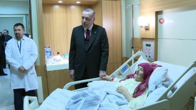  Cumhurbaşkanı Erdoğan'dan hasta ziyareti