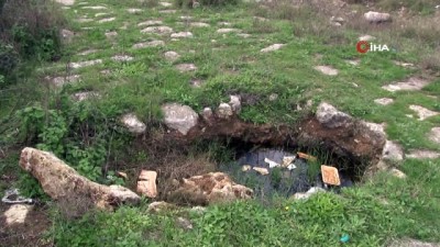 kacak kazi -  Definecilerin talan ettiği 192 yıllık su bendi havadan görüntülendi  Videosu