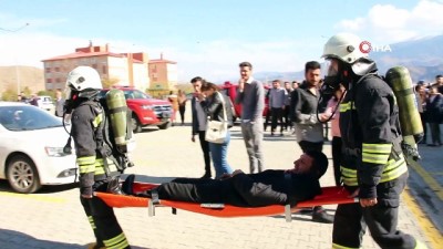 tatbikat -  Öğrencilere yangın eğitimi verildi  Videosu