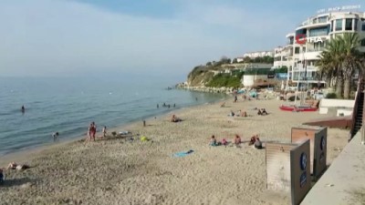 gunesli hava -  Kuşadası’nda Kasım ayında deniz keyfi  Videosu