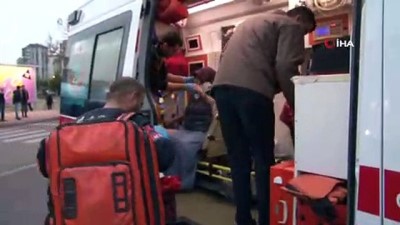  Tramvay öğrenci servisine çarptı: 6 yaralı
