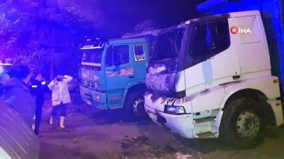  1 kişinin hayatını kaybettiği kamyon yangınının görüntüleri ortaya çıktı 