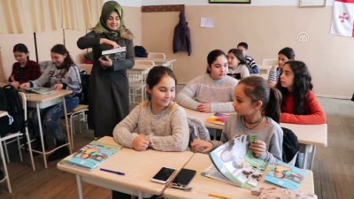 yabanci dil - Gürcistan'da devlet okulunda seçmeli Türkçe dersi - TİFLİS Videosu