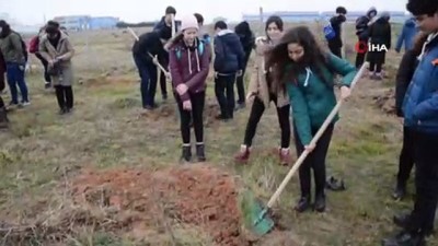 okul insaati -  İstanbul’dan gelip Çerkezköy’de fidan diktiler  Videosu
