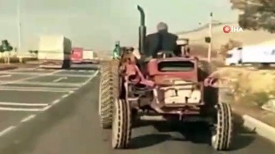 yasli adam -  Ankaralı Nasreddin Hoca traktöre ters bindi  Videosu