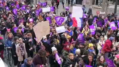 feminist -  - Fransa’da Kadınlar Şiddete Karşı Yürüdü Videosu