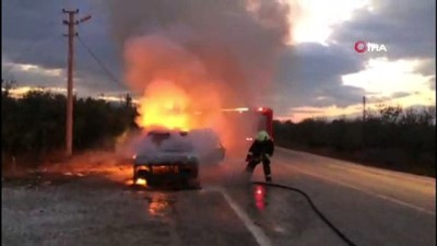 20 dakika -  LPG’li otomobil alev alev yandı  Videosu
