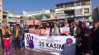 tezahur -  25 Kasım 'Kadına Şiddete Karşı Mücadele ve Dayanışma Günü' yürüyüşü yapıldı  Videosu