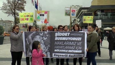 alisveris merkezi - Kadına şiddete karşı davullu zurnalı yürüyüş - KAYSERİ Videosu