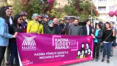 insanlik sucu -  - Mardin’de kadına şiddete karşı pedal çevrildi Videosu