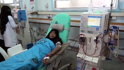 diyaliz makinesi - Yemen'deki iç savaş böbrek hastalarının acısını ikiye katladı - SANA  Videosu