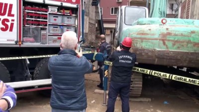 insaat alani -  İnşaatı denetlerken çukura düştü  Videosu