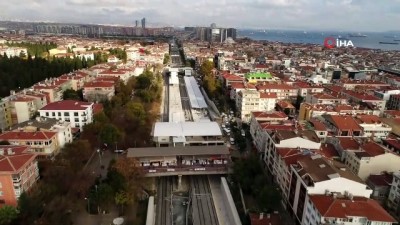 yuruyen merdiven -  Yüzde 94'ü tamamlanan Halkalı-Gebze banliyö tren hattı havadan görüntülendi  Videosu