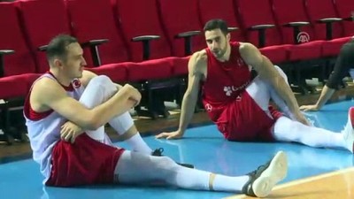 A Milli Erkek Basketbol Takımının İspanya maçı hazırlıkları - ANKARA