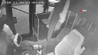 guvenlik kamerasi -  - 'Kasklı hırsız' bozuk para çalarken zor anlar yaşadı Videosu