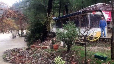 salar -  Antalya Üzümdere Irmağı'nın su seviyesi yükseldi Videosu