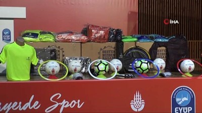 yukselen -  Eyüpsultan Belediyesi'nden amatör spor kulüplerine malzeme desteği  Videosu