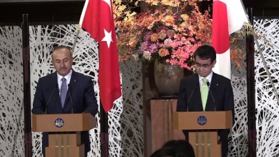 Çavuşoğlu-Kono ortak basın toplantısı - TOKYO 