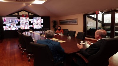  Cumhurbaşkanı Erdoğan, İstanbul AK Parti İlçe Başkanları ile telekonferans yoluyla görüştü