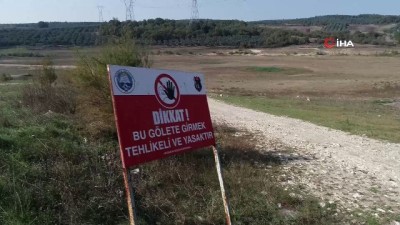  40 yıllık gölet kurudu 