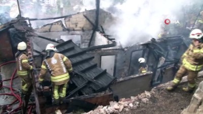  Kartal’da gecekondu yangını: 2 yaralı 